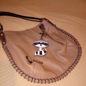 Chala Vegan Hobo Handbag with Raccoon